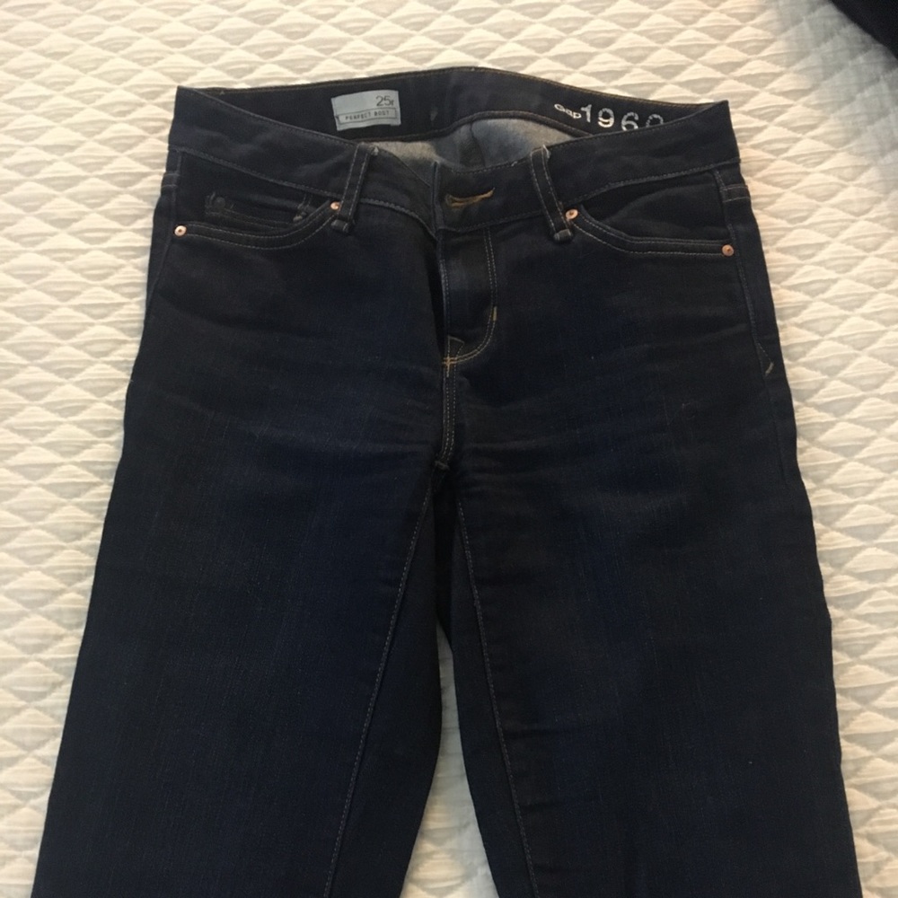 Gap Jeans - The Perfect Boot Dark Denim, Size 25